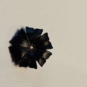 Victorian Carved Jet Brooch